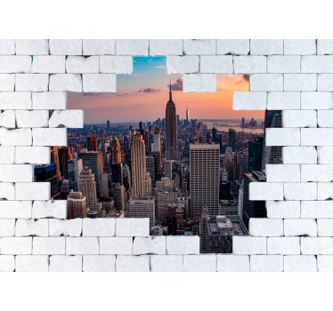 Fotomural New York mural de piedra de nueva york - TenVinilo