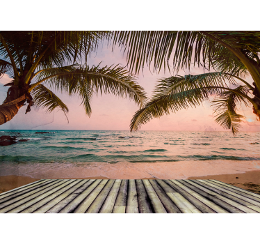Foto mural 3d Playa paraíso - TenVinilo