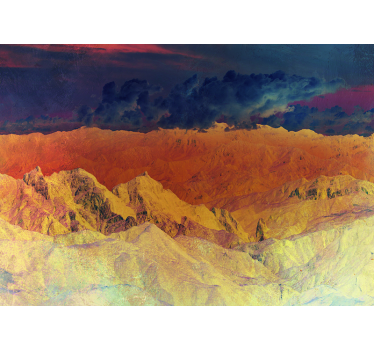 Papel mural montaña vista de la cordillera - TenVinilo