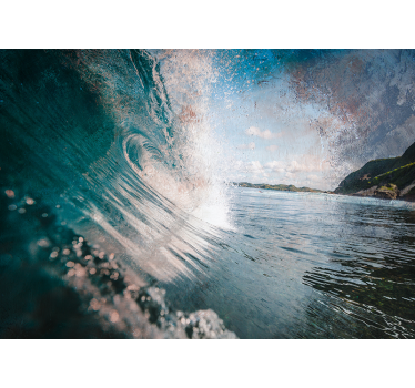 Papel mural mar oleaje energético del mar - TenVinilo