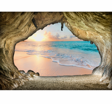 Foto mural 3d Vista al mar 3d - TenVinilo