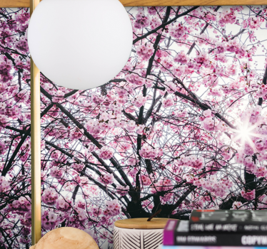Fotomural árbol árboles de flor de cerezo - TenVinilo