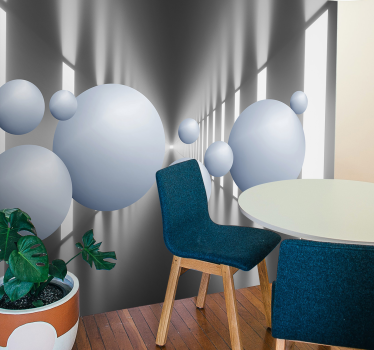 Foto mural 3d Vinilo pixerstick bolas flotantes - TenVinilo