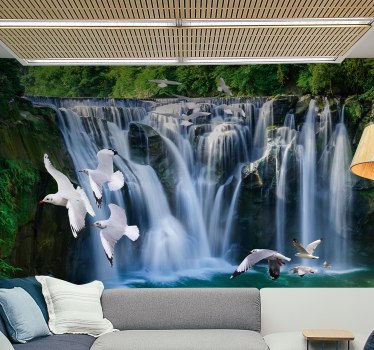 Fotomural cascada 3d con cascada - TenVinilo