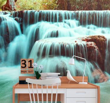 Fotomural cascada flujo de cascada sereno - TenVinilo