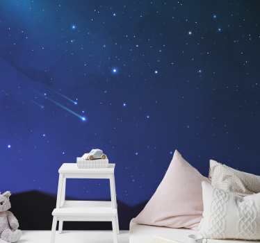 Fotomural de cielo Estrellas fugaces - TenVinilo