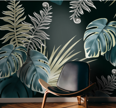 Fotomural de naturaleza Hojas de palmera elegantes originales - TenVinilo