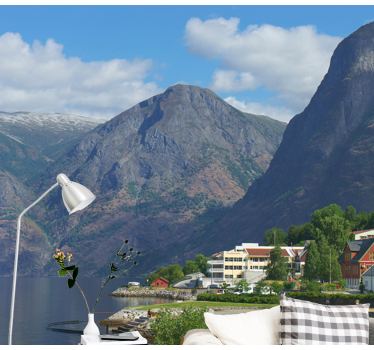 Fotomural de naturaleza Paisaje de ensueño de noruega - TenVinilo