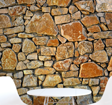 Fotomural imitación piedra Patrón de piedra mural de pared - TenVinilo