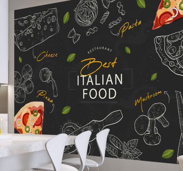 Fotomural para cocina gastronomía italiana - TenVinilo