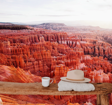 Fotomural para despacho Diseño del paisaje del desierto rojo - TenVinilo