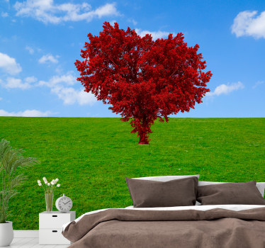 Mural árbol en forma de corazón - TenVinilo