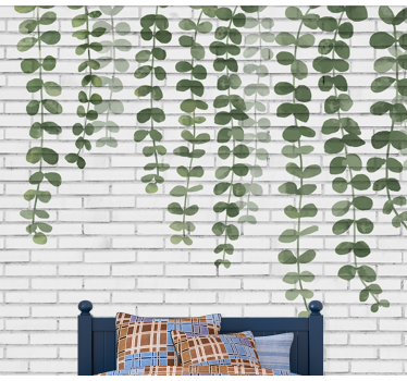 Mural de árboles y vegetación colgante - TenVinilo