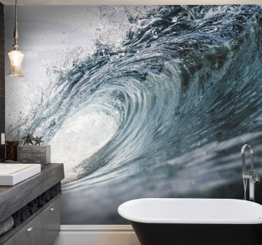 Mural de mar de ola gigante - TenVinilo
