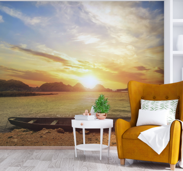 Mural de mar Paisaje de playa al atardecer - TenVinilo