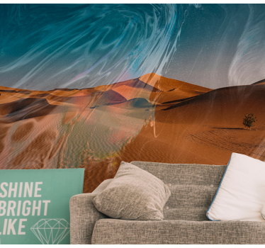 Mural desierto paisaje de arenas doradas - TenVinilo