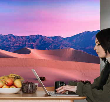 Mural desierto paisaje de dunas doradas - TenVinilo