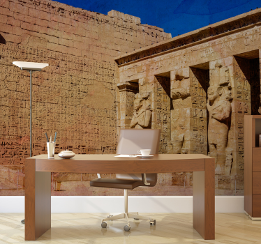 Papel mural africano jeroglíficos del antiguo egipto - TenVinilo