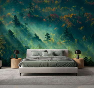 Papel mural bosque el bosque melancólico - TenVinilo