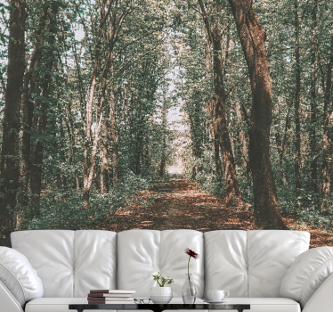 Papel mural bosque sendero del bosque sereno - TenVinilo
