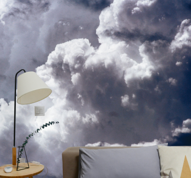 Papel mural cielo dramático paisaje de nubes - TenVinilo