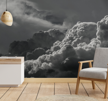 Papel mural cielo formación de nubes dramáticas - TenVinilo