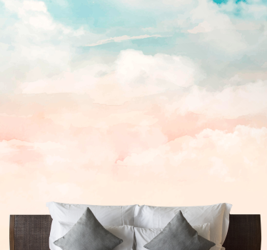 Papel mural cielo paisaje de nubes suaves - TenVinilo