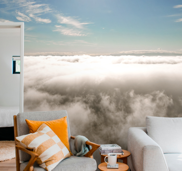 Papel mural cielo vista de cielo nublado - TenVinilo