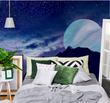 Papel mural espacio cielo nocturno celestial - TenVinilo
