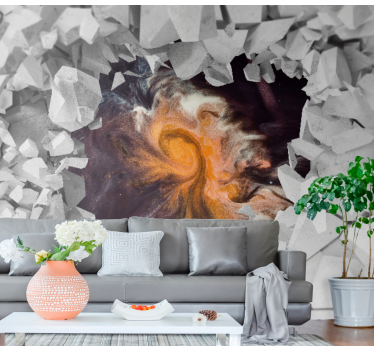 Papel mural espacio energía cósmica en remolino - TenVinilo