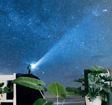 Papel mural espacio exploración del cielo estrellado - TenVinilo
