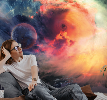 Papel mural espacio nebulosa cósmica en remolino - TenVinilo