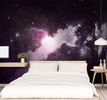 Papel mural espacio vórtice de nebulosa cósmica - TenVinilo
