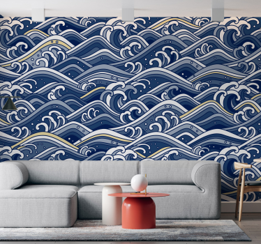 Papel mural mar olas del océano en movimiento - TenVinilo