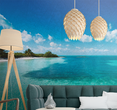 Papel mural mar olas del océano tranquilas - TenVinilo