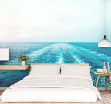Papel mural mar vista del horizonte oceánico - TenVinilo