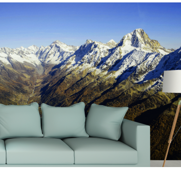 Papel mural montaña majestuoso paisaje montañoso - TenVinilo