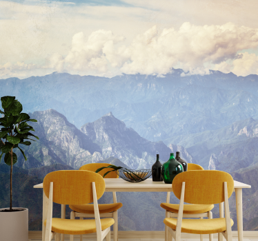 Papel mural montaña vista de la cordillera - TenVinilo