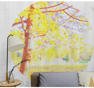 Papel mural naturaleza escena de árbol en otoño - TenVinilo