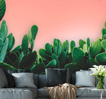Papel mural naturaleza paisaje de cactus - TenVinilo