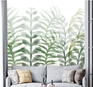 Papel mural naturaleza patrón de follaje - TenVinilo