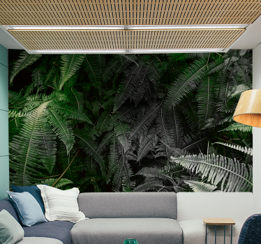 Papel mural naturaleza vegetación exuberante - TenVinilo