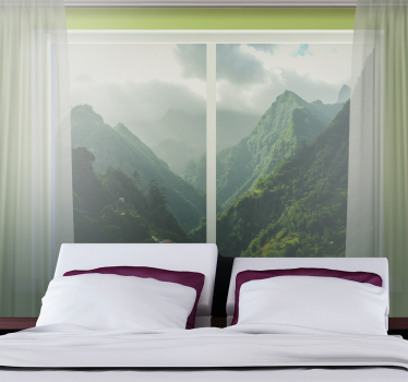 Papel mural naturaleza vista de paisaje montañoso - TenVinilo