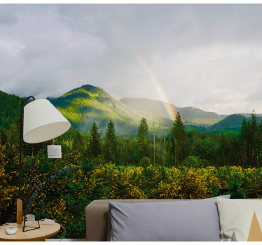 Papel mural naturaleza vista del paisaje montañoso - TenVinilo