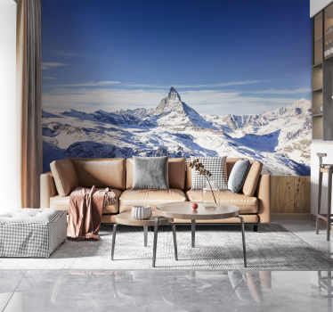 Papel mural paisaje montañas de Matterhorn - TenVinilo