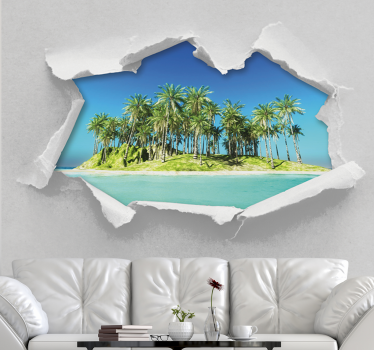 Papel mural paisajes escape a la isla tropical - TenVinilo