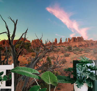 Papel mural paisajes formaciones rocosas del desierto - TenVinilo