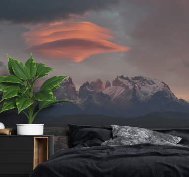 Papel mural paisajes grandes cumbres montañosas - TenVinilo