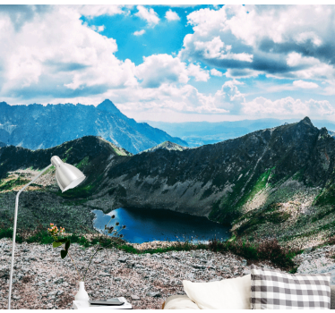 Papel mural paisajes lago de montaña grand - TenVinilo