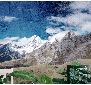 Papel mural paisajes majestuosa cordillera - TenVinilo